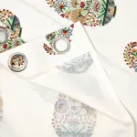 Floral Valley Kairi Print Curtains – Hand Block Bunai Pattern in Cotton