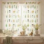 Vintage Flora Cotton Curtains – Hand Block Printed Elegance