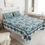 Royal Fern Scroll Double Bedsheet Pure Cotton