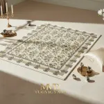 Royal Fern Scroll Double Bedsheet Pure Cotton