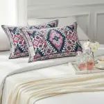 Geometric Ikat Mosaic Double Bedsheet Pure Cotton