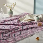 Geometric Ikat Mosaic Double Bedsheet Pure Cotton