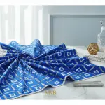 Regal Geometric Border Double Bedsheet Pure Cotton