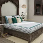 Blue Bloom 100% Cotton Bedsheet