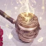 Flower leaf incense Holder