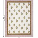 Fortune Feathers Hand Block Bedsheet