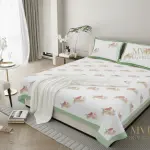 Avian Breeze King Size Pure Cotton Bedsheet