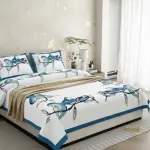 Tropical Trio King Size Pure Cotton Bedsheet
