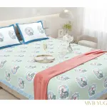 Bunny Meadow King Size Pure Cotton Bedsheet