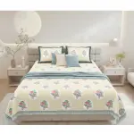Palm Oasis King Size Pure Cotton Bedsheet