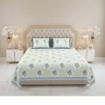 Palm Oasis King Size Pure Cotton Bedsheet