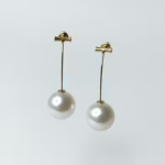 Elegant Pearl Drop Minimalist Earrings for Women & Girls | Lightweight Daily Wear Earrings