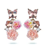 Trendy Butterfly's Floral Rose Earrings for Women & Girls