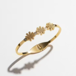 Premium Gold Plated Floral Bracelet for Women & Girls