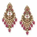 Traditional Kundan Chand Bali Earrings for Women