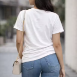 Stay Single and Happy Printed White Cotton T-Shirt for Women