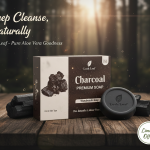 Lushleaf Premium Activated Charcoal Bathing Soap Pack of 6 – Deep Cleansing, Detox & Oil Control Soap for Men & Women