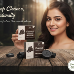 Lushleaf Premium Activated Charcoal Bathing Soap Pack of 6 – Deep Cleansing, Detox & Oil Control Soap for Men & Women