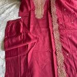 Roman Silk with Beautiful Embroidery With Sequence Work 🌸