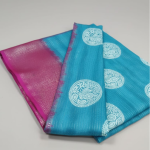 Peacock Block Print With Small Zari Lines All Over The Body