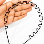 Metal Wavy Zig Zag Headband for Men & Women