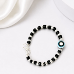 Protective Evil Eye Baby Bracelet | Nazariya Black Bead Kada for Newborn Babies & Infants