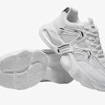 Men’s Sports Sneakers with TPE Sole | Lightweight White Running & Casual Shoes, Walking & Gym