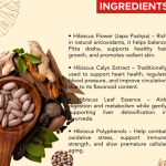 HIBISCUS FLOWER EXTRACT CAPSULES - 60 CAPSULES (BUY ONE GET SAME 50ML DROPS FREE)