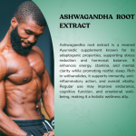 Ashwagandha Root Extract Capsule - 60 Capsules (Get One Bottle 50ml Ashwagandha Root Extract Drops Free)