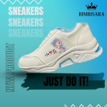 Women’s Casual Sports Shoes | Stylish Cartoon Print Sneakers with Cushioned Sole | Lightweight Footwear for Girls & Women