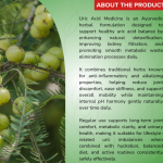 Uric Acid Capsule - 60 Capsules(Get One Bottle 50ml Uric Acid Drops Free)