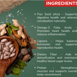 Flax Seed Capsule - 60 Capsules (Get One Bottle 50ml Flax Seed Drops Free)