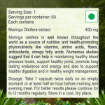 Moringa Oleifera Capsule - 60 Capsules (Get One Bottle 50ml Moringa Oleifera Drops Free)