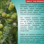 QUICK DEFENSE CAPSULES - 60 CAPSULES (BUY ONE GET SAME 50ML DROPS FREE)