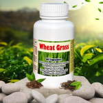 Wheat Grass Capsule - 60 Capsules (Get One Bottle 50ml Wheat Grass Drops Free)