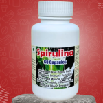 Spirulina Capsule - 60 Capsules (Get One Bottle 50ml Spirulina Drops Free)
