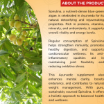 Spirulina Capsule - 60 Capsules (Get One Bottle 50ml Spirulina Drops Free)