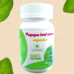 Papaya Leaf Extract Capsule - 60 Capsules (Get One Bottle 50ml Papaya Leaf Extract Drops Free)