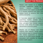 Papaya Leaf Extract Capsule - 60 Capsules (Get One Bottle 50ml Papaya Leaf Extract Drops Free)