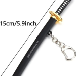 Silverline Samurai Katana Keychain for Boys and Girls (With Scabbard).