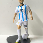 Soccer Player Action Figure, Football Jersey No. 10, with Ball