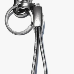 Mahi-ndra Premium Leather Keychain with Metal Carabiner Clip