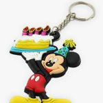 Handmade PVC Mickey Mouse Keychain, Multicolour