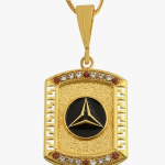 Small Om Religious Gold Plated Pendant With Chain Man For Women Gold-plated