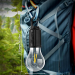 Hanging Camping with Hook Lamp Unbreakable Waterproof with Rechargeable Battery