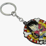 Anime Silver Rotating Spinning Metal Keychain, Keyring for Anime Lover, Car Bikes, Boys