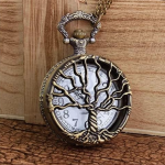 Premium Pocket Watch Keychains, Metal Antique TREES