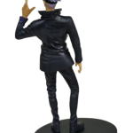 Jujutsu Kaisen Satoru Gojo Action Figure, 20 cm Height, Black Outfit, Collectible Anime Character with Display Stand