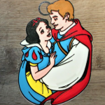 Multicolor Prince Charming with Cinderella PVC Keychain
