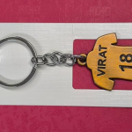 Keychain Compatible with Bike, Car, Stainless Steel Key Ring, Cricket Team Keychain